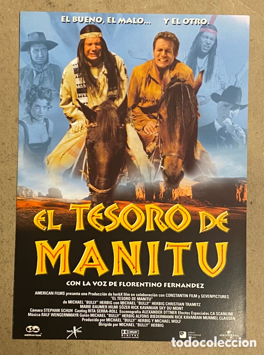 Cinema: EL TESORO DE MANITU. GU&Iacute;A PROMOCIONAL DE LA PEL&Iacute;CULA.