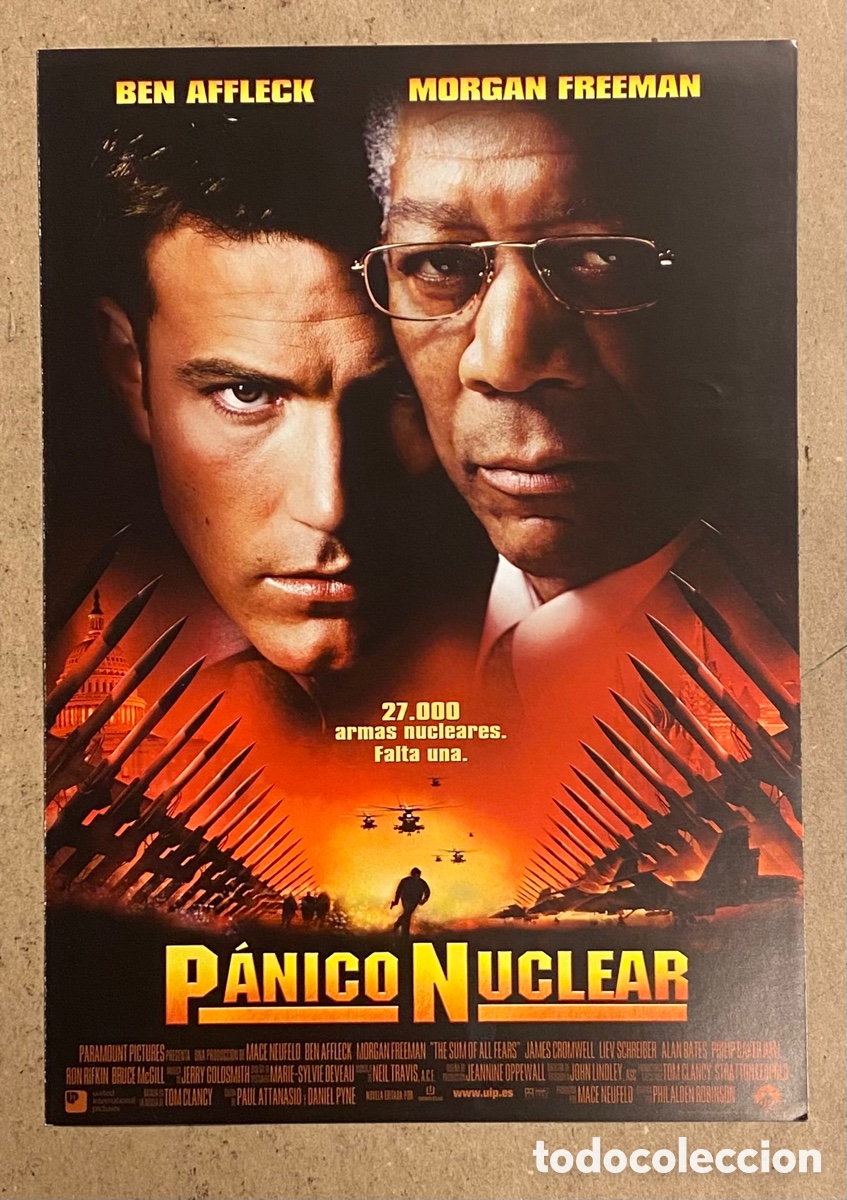 Cinema: P&Aacute;NICO NUCLEAR. GU&Iacute;A PROMOCIONAL DE LA PEL&Iacute;CULA. BEN AFFLECK, MORGAN FREEMAN.