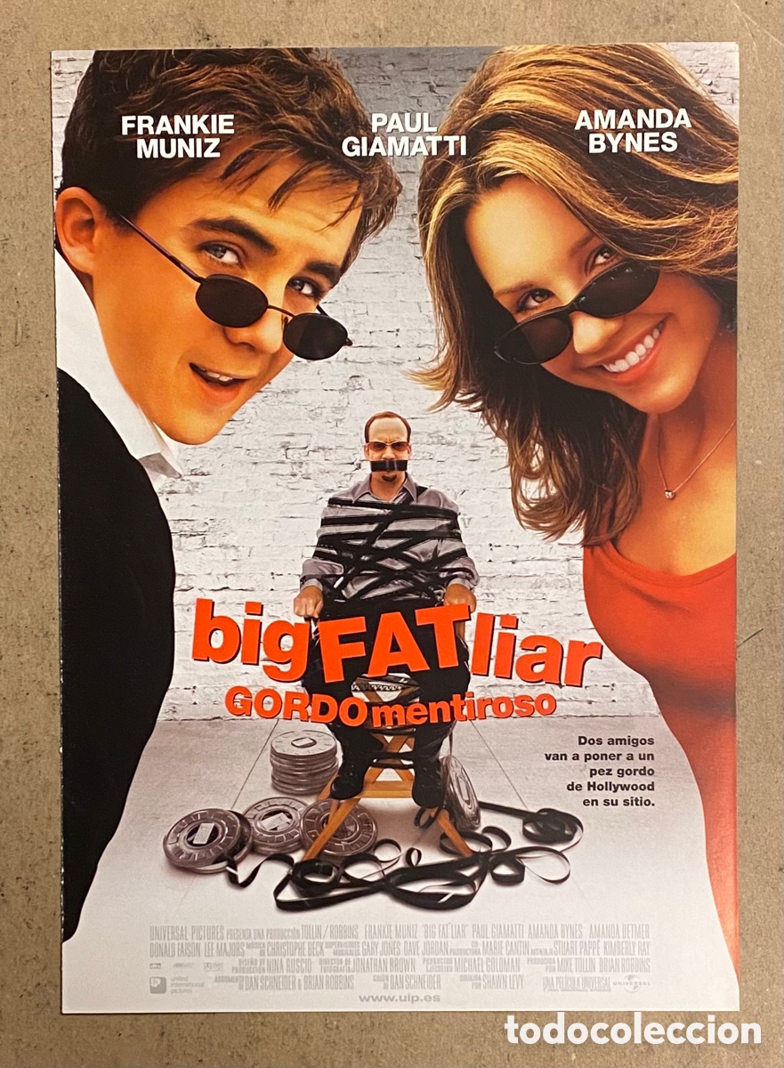Cine: BIG FAT LIAR - GORDO MENTIROSO. GU&Iacute;A PROMOCIONAL DE LA PEL&Iacute;CULA. FRANKIE MUNIZ, PAUL GIAMATTI,&hellip;