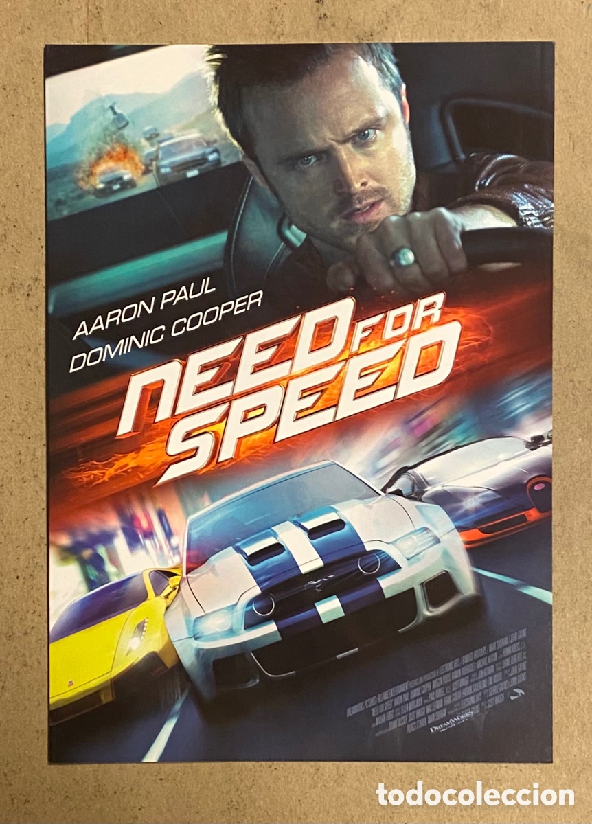 Cine: NEED FOR SPEED. GU&Iacute;A PROMOCIONAL DE LA PEL&Iacute;CULA. AARON PAUL, DOMINIC COOPER,..