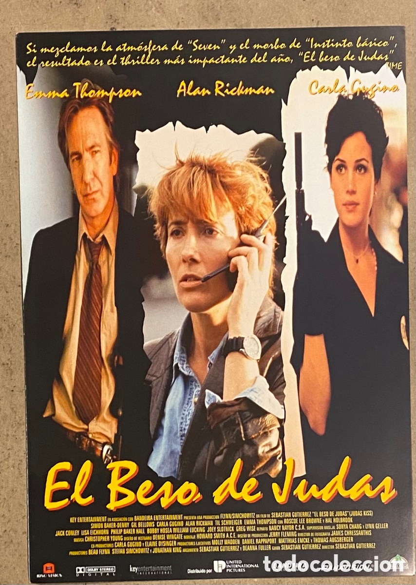 Cinema: EL BESO DE JUDAS. GU&Iacute;A PROMOCIONAL DE LA PEL&Iacute;CULA. EMMA THOMPSON, ALAN RICHMAN,&hellip;