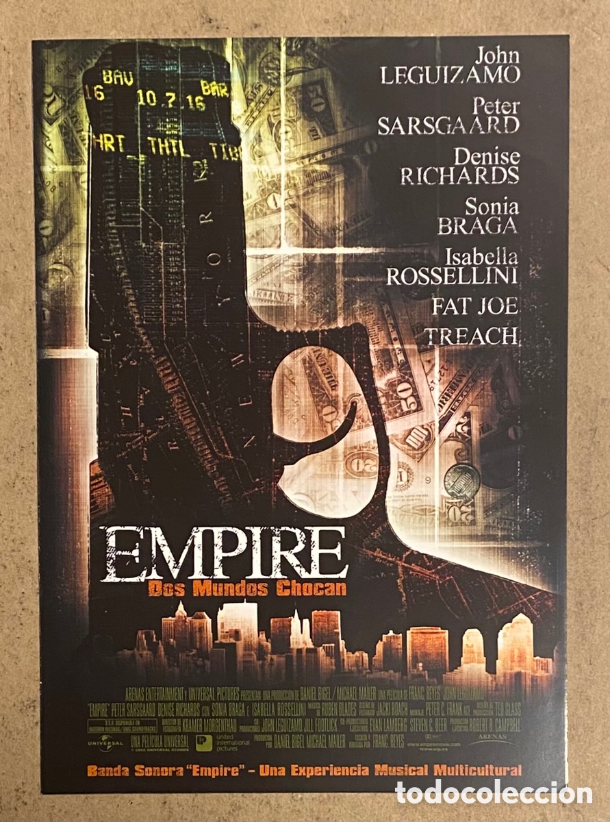 Cine: EMPIRE. GU&Iacute;A PROMOCIONAL DE LA PEL&Iacute;CULA. JOHN LEGUIZAMO. SONIA BRAGA,&hellip;