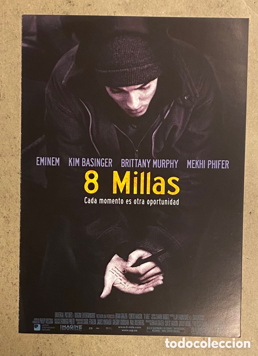 Cinema: 8 MILLAS. GU&Iacute;A PROMOCIONAL DE LA PEL&Iacute;CULA. EMINEM, KIM BASINGER, BRITTANY MURPHY,&hellip;
