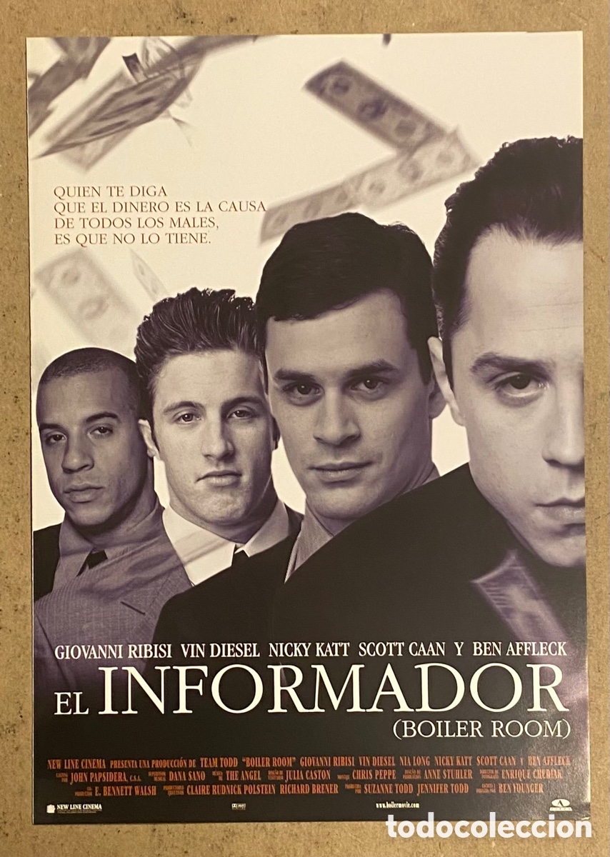 Cinema: EL INFORMADOR. GU&Iacute;A PROMOCIONAL DE LA PEL&Iacute;CULA. BEN AFFLECK, VIN DIESEL,..