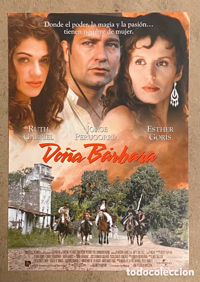 Kino: DO&Ntilde;A B&Aacute;RBARA. GU&Iacute;A PROMOCIONAL DE LA PEL&Iacute;CULA. RUTH GABRIEL, JORGE PERUGORRIA,..