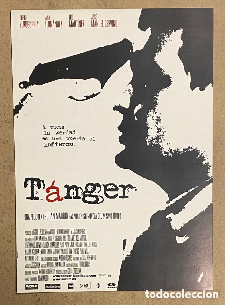 Cine: T&Aacute;NGER. GU&Iacute;A PROMOCIONAL DE LA PEL&Iacute;CULA. JORGE PERUGORRIA, ANA FERN&Aacute;NDEZ,&hellip;