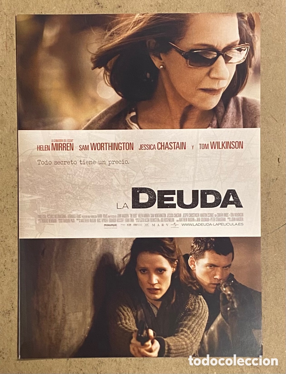 Cinema: LA DEUDA. GU&Iacute;A PROMOCIONAL DE LA PEL&Iacute;CULA. HELEN MIRREN, JESSICA CHASTAIN,&hellip;