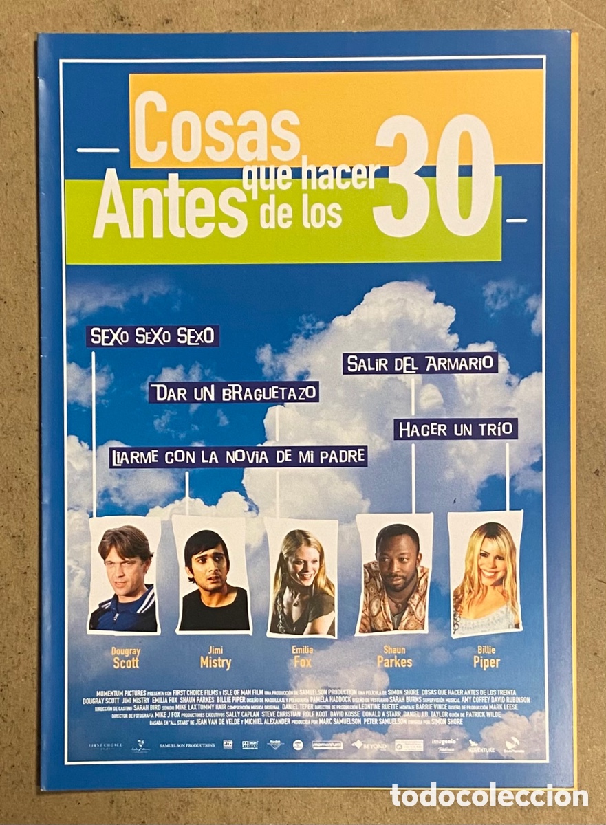 Kino: COSAS QUE HACER ANTES DE LOS 30. GU&Iacute;A PROMOCIONAL DE LA PEL&Iacute;CULA.