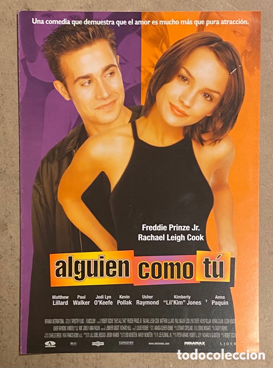 Cinema: ALGUIEN COMO T&Uacute; . GU&Iacute;A PROMOCIONAL DE LA PEL&Iacute;CULA. RACHAEL LEIGH COOK.
