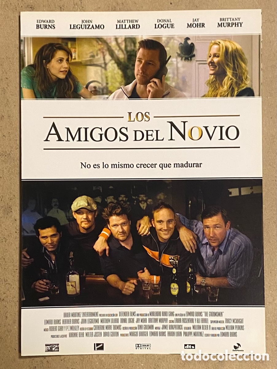 Kino: LOS AMIGOS DEL NOVIO. GU&Iacute;A PROMOCIONAL DE LA PEL&Iacute;CULA. EDWARD BURNS, BRITTANY MURPHY,&hellip;