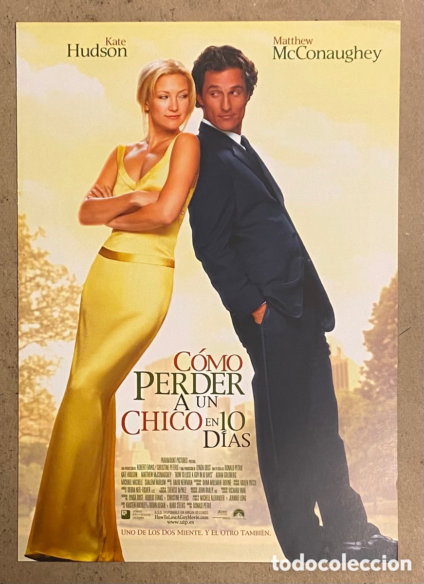 Cinema: C&Oacute;MO PERDER A UN CHICO EN 10 D&Iacute;AS. GU&Iacute;A PROMOCIONAL DE LA PEL&Iacute;CULA. KATE HUDSON,&hellip;