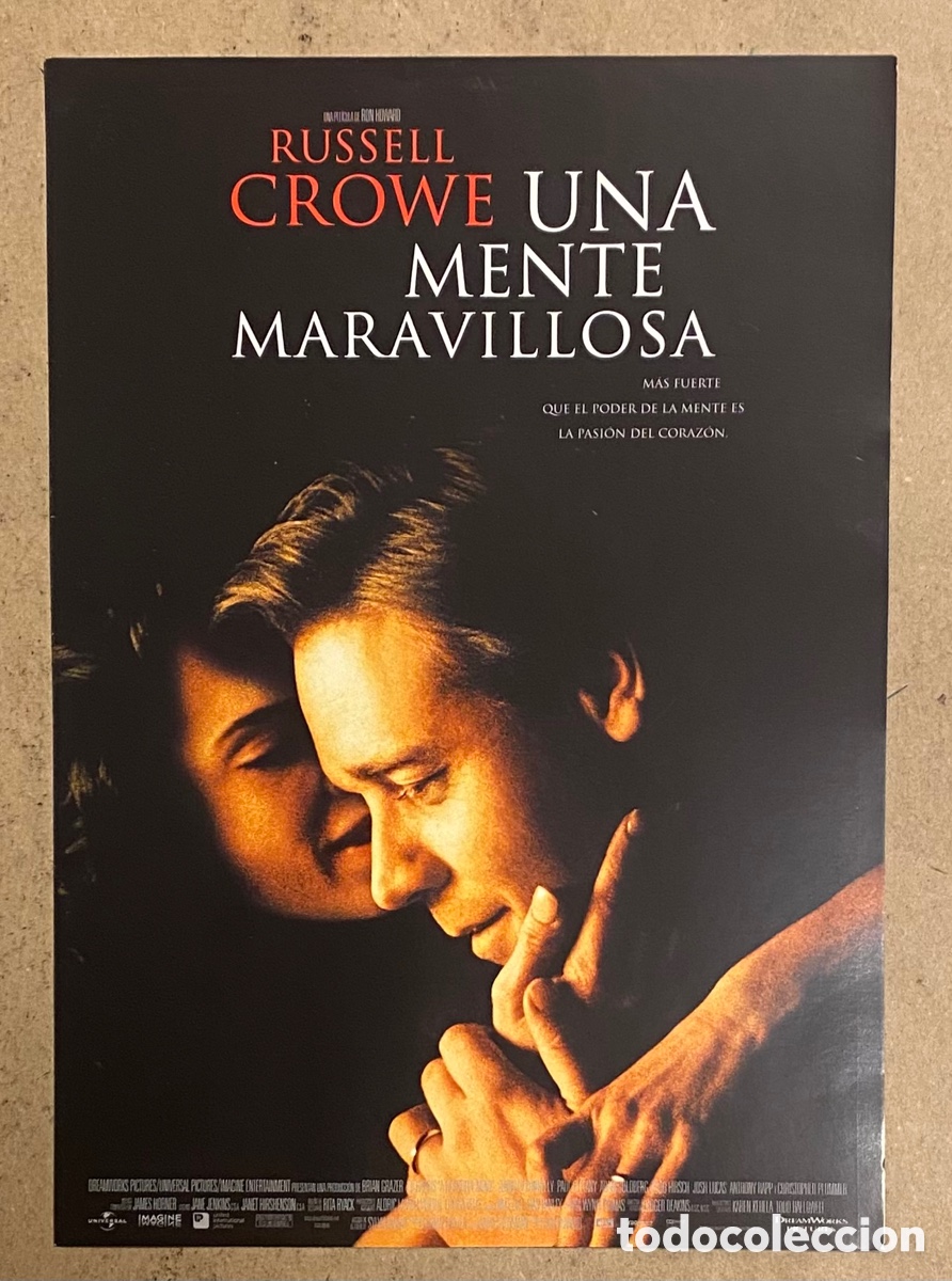 Cin&eacute;ma: UNA MENTE MARAVILLOSA. GU&Iacute;A PROMOCIONAL DE LA PEL&Iacute;CULA. RUSSELL CROWE.