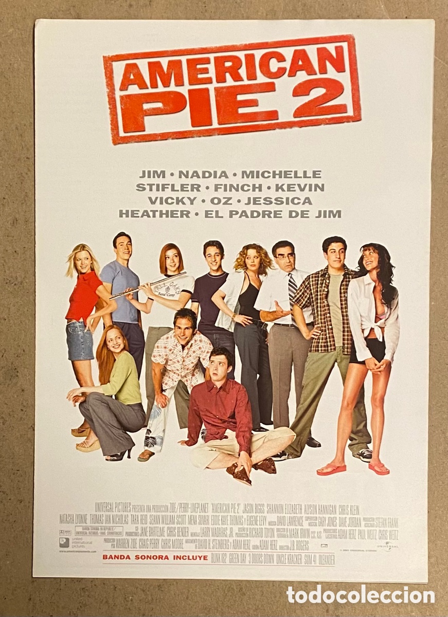 Cinema: AMERICAN PIE 2. GU&Iacute;A PROMOCIONAL DE LA PEL&Iacute;CULA.