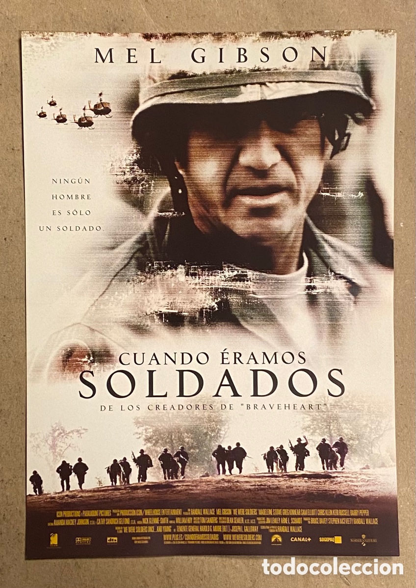 Cine: CUANDO &Eacute;RAMOS SOLDADOS. GU&Iacute;A PROMOCIONAL DE LA PEL&Iacute;CULA. MEL GIBSON