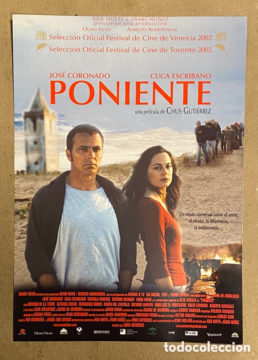 Cin&eacute;ma: PONIENTE. GU&Iacute;A PROMOCIONAL DE LA PEL&Iacute;CULA. JOS&Eacute; CORONADO, CUCA ESCRIBANO,&hellip;