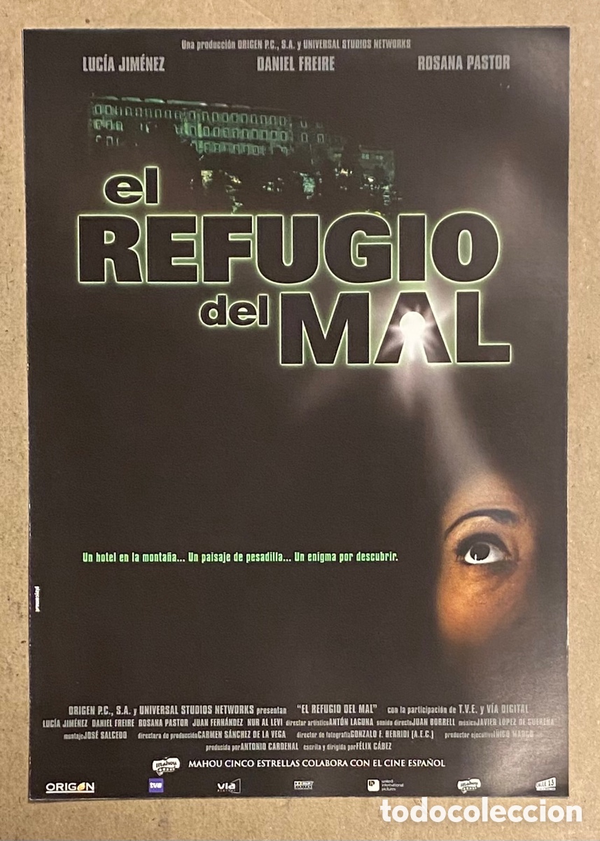 Kino: EL REFUGIO DEL MAL. GU&Iacute;A PROMOCIONAL DE LA PEL&Iacute;CULA. LUC&Iacute;A JIM&Eacute;NEZ, DANIEL FREIRE,&hellip;