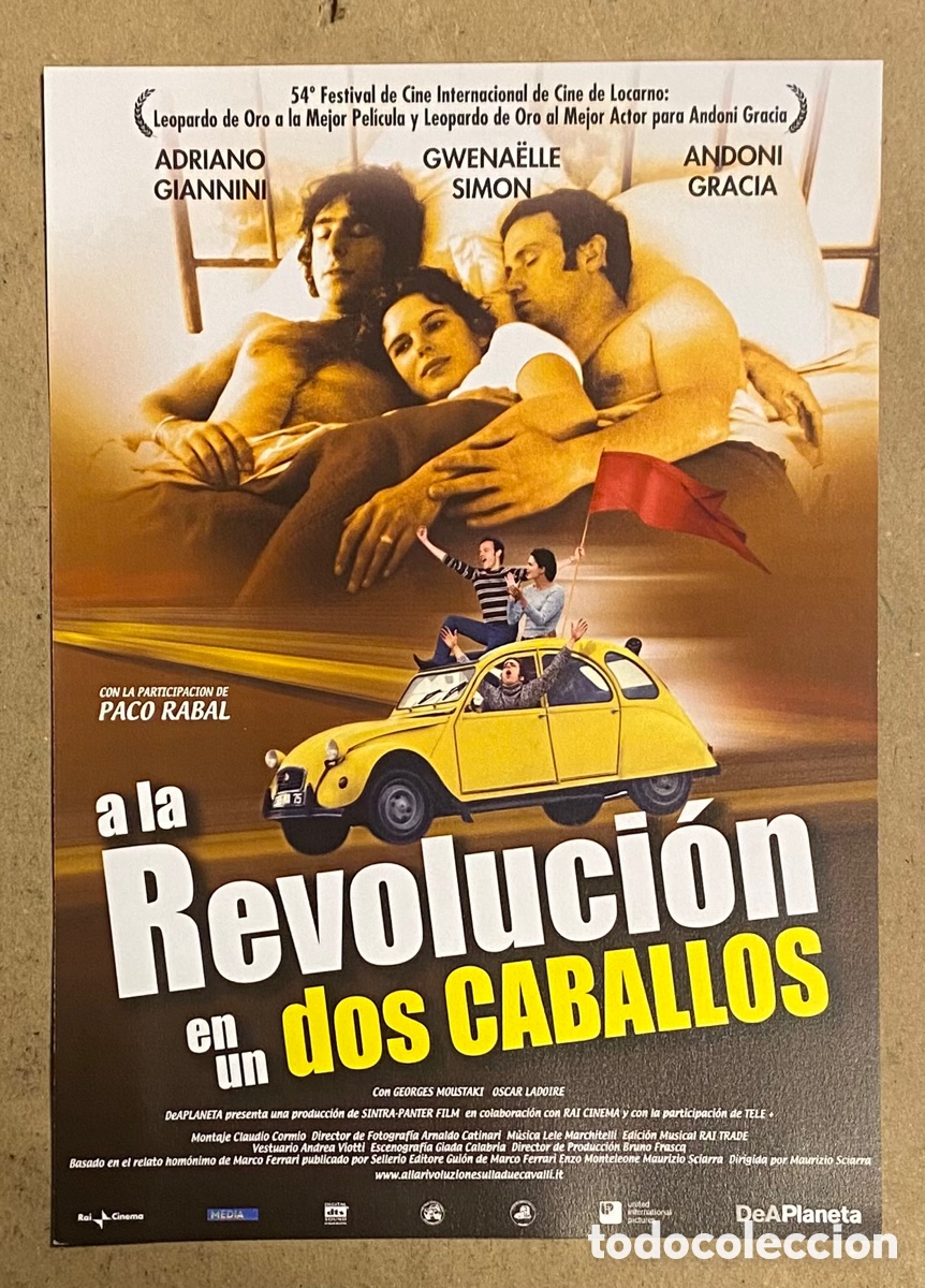 Cinema: A LA REVOLUCI&Oacute;N EN UN DOS CABALLOS. GU&Iacute;A PROMOCIONAL DE LA PEL&Iacute;CULA.