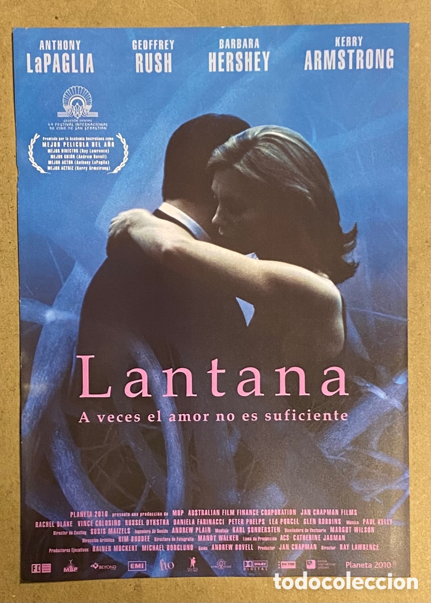 Cine: LANTANA. GU&Iacute;A PROMOCIONAL DE LA PEL&Iacute;CULA. ANTHONY LAPAGLIA, GEOFFREY RUSH