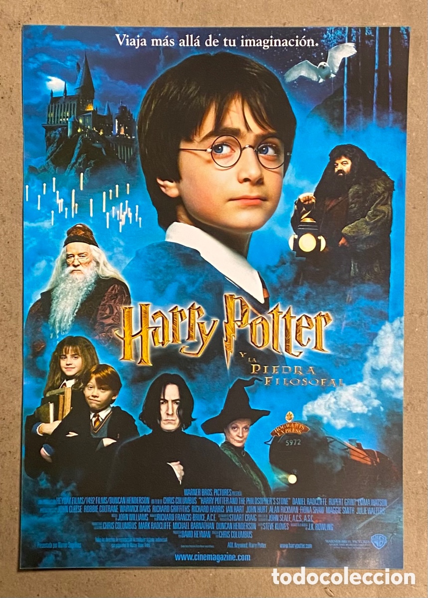 Cinema: HARRY POTTER Y LA PIEDRA FILOSOFAL. GU&Iacute;A PROMOCIONAL DE LA PEL&Iacute;CULA.
