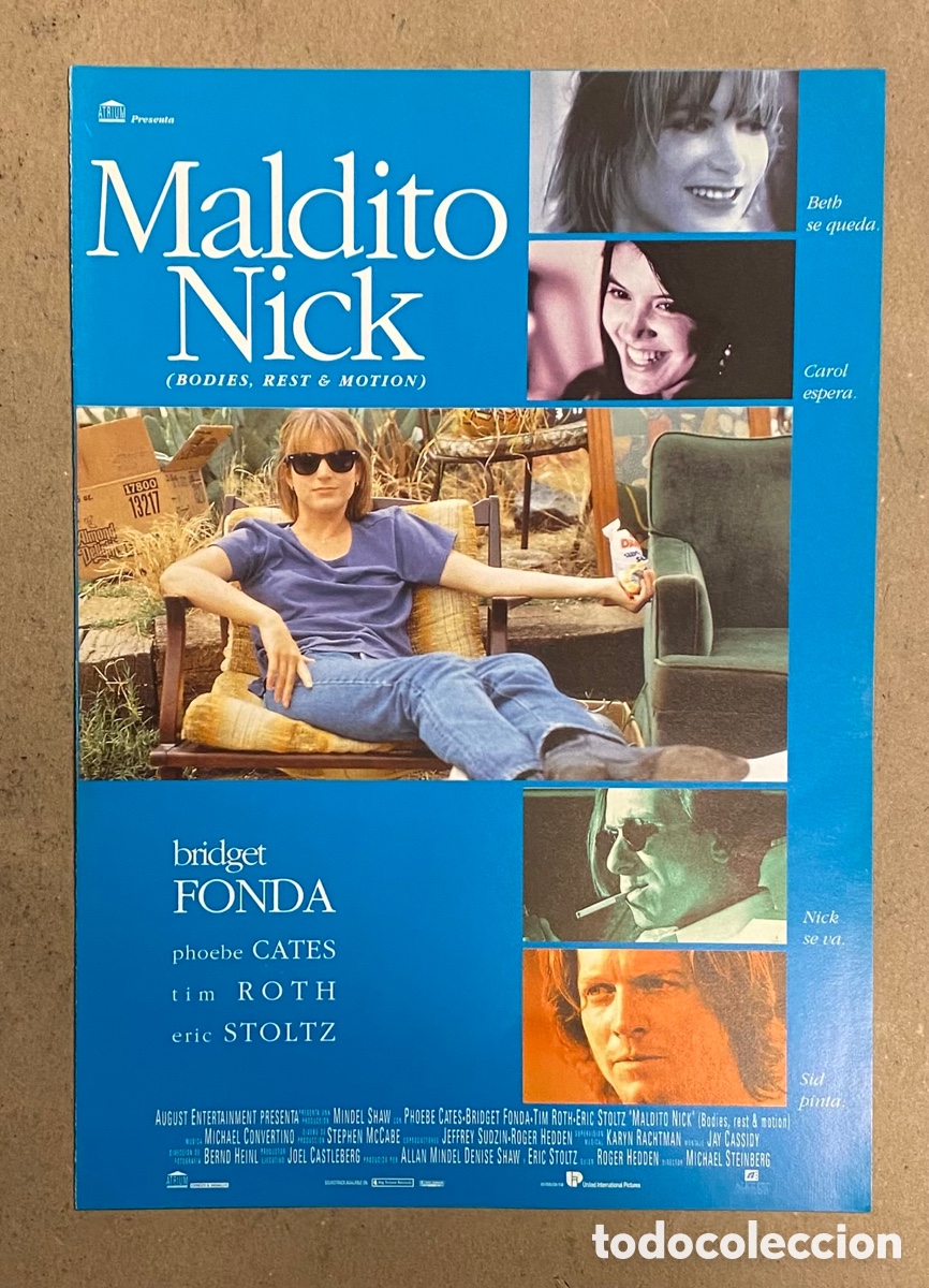 Kino: MALDITO NICK. GU&Iacute;A PROMOCIONAL DE LA PEL&Iacute;CULA. BRIDGET FONDA, TIM ROTH,&hellip;