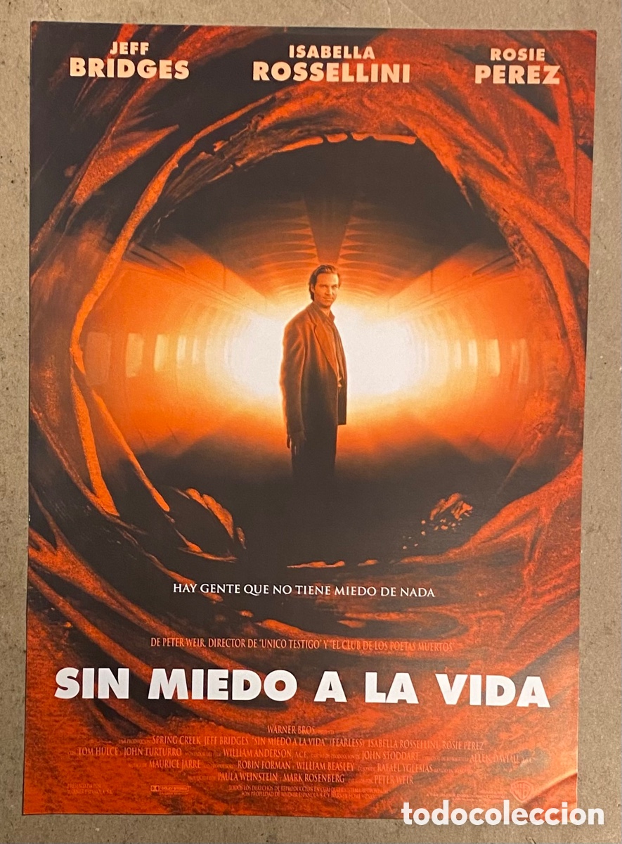 Kino: SIN MIEDO A LA VIDA. GU&Iacute;A PROMOCIONAL DE LA PEL&Iacute;CULA. JEFF BRIDGES, ISABELLA ROSSELLINI,..