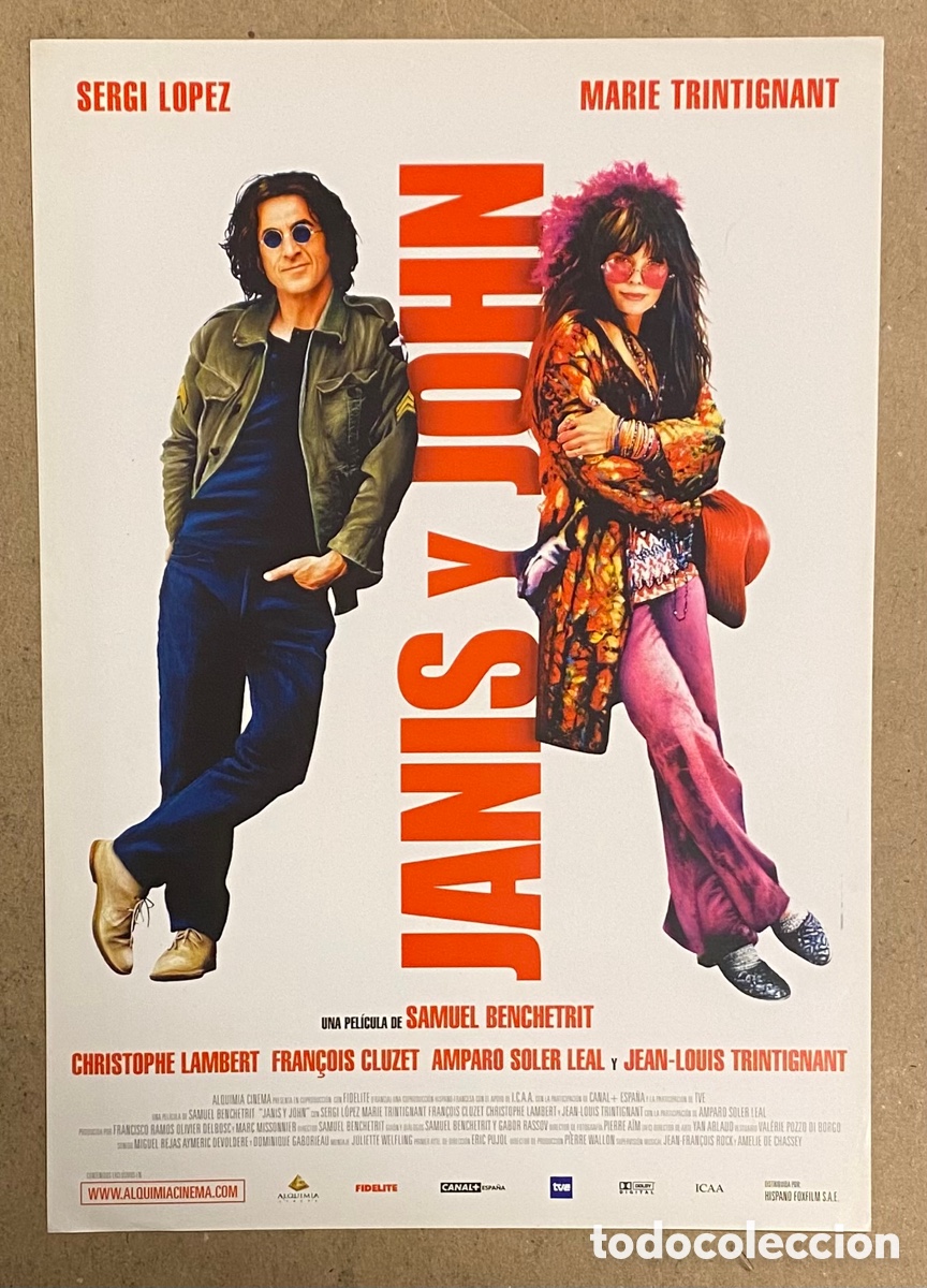 Cine: JANIS & JOHN. GU&Iacute;A PROMOCIONAL DE LA PEL&Iacute;CULA. SERGI L&Oacute;PEZ, MARIE TRINTIGNANT,&hellip;