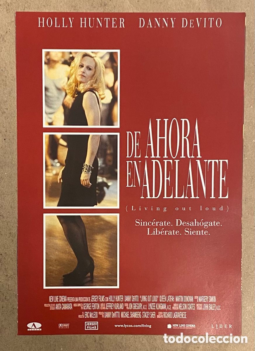 Kino: DE AHORA EN ADELANTE. GU&Iacute;A PROMOCIONAL DE LA PEL&Iacute;CULA. HOLLY HUNTER, DANNY DEVITO,&hellip;