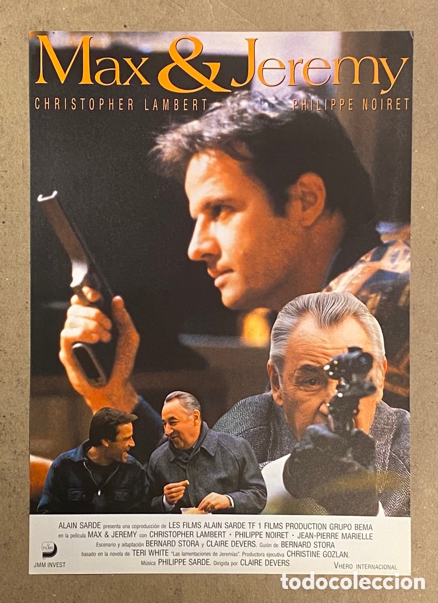 Cin&eacute;ma: MAX & JEREMY. GU&Iacute;A PROMOCIONAL DE LA PEL&Iacute;CULA. CHRISTOPHER LAMBERT,..,