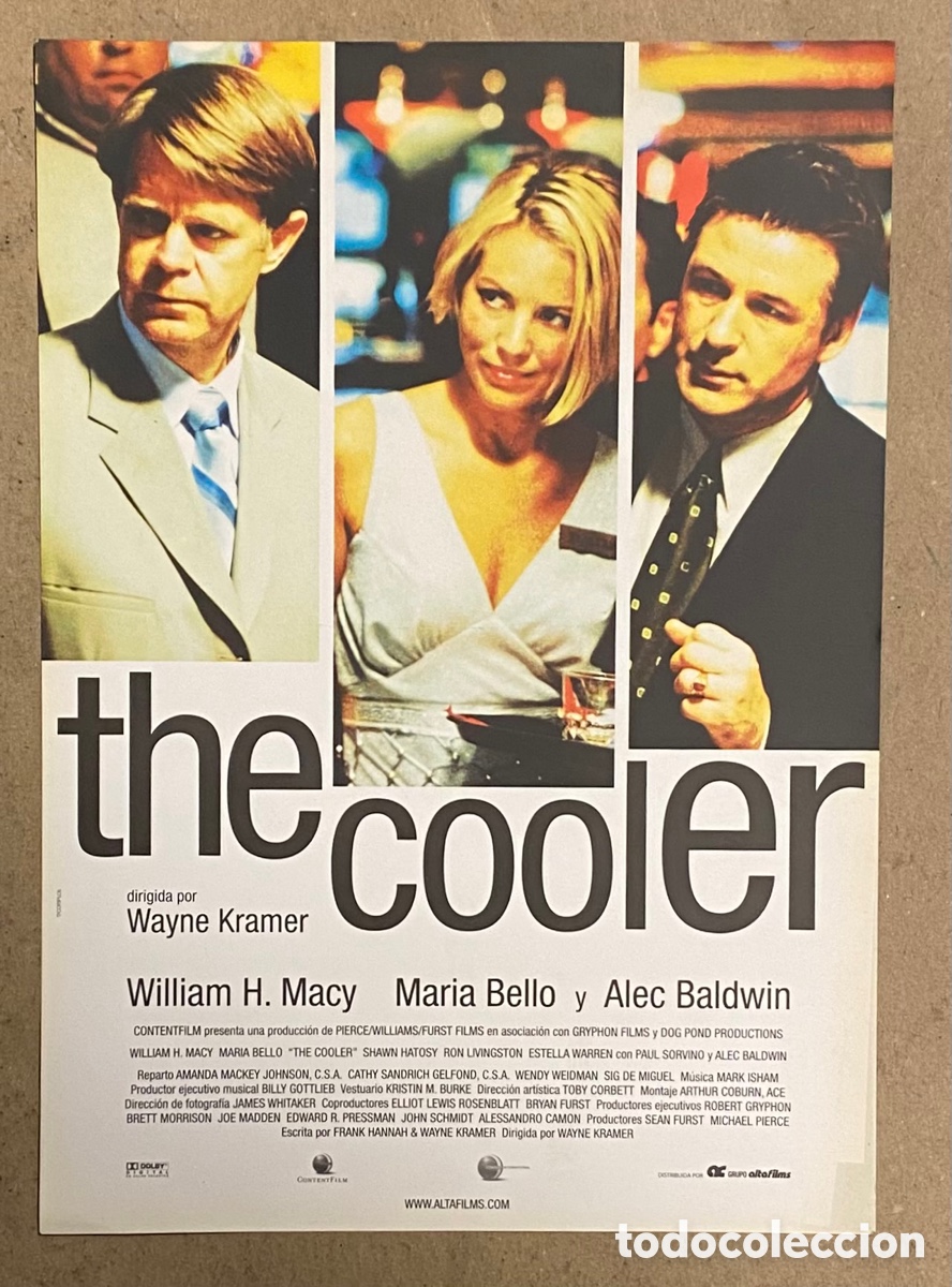 Kino: THE COOLER. GU&Iacute;A PROMOCIONAL DE LA PEL&Iacute;CULA. WILLIAM H. MACY, ALEC BALDWIN,..,