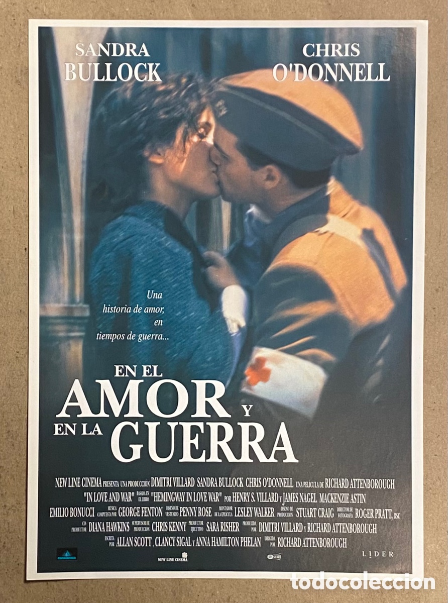 Cinema: EN EL AMOR Y EN LA GUERRA. GU&Iacute;A PROMOCIONAL DE LA PEL&Iacute;CULA. SANDRA BULLOCK, CHRIS O&rsquo;DONNELL,&hellip;