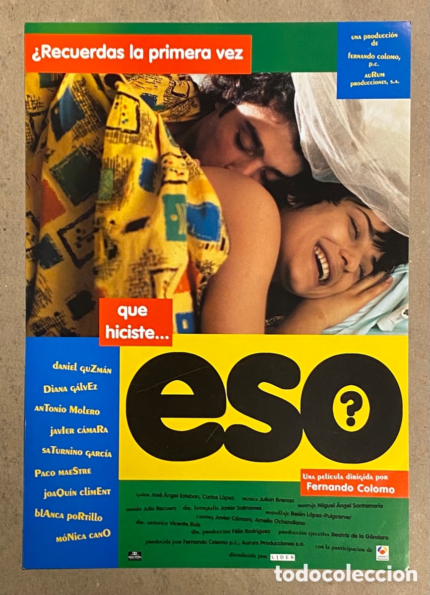 Kino: &iquest;RECUERDAS LA PRIMERA VEZ QUE HICISTE&hellip; ESO?. GU&Iacute;A PROMOCIONAL DE LA PEL&Iacute;CULA.