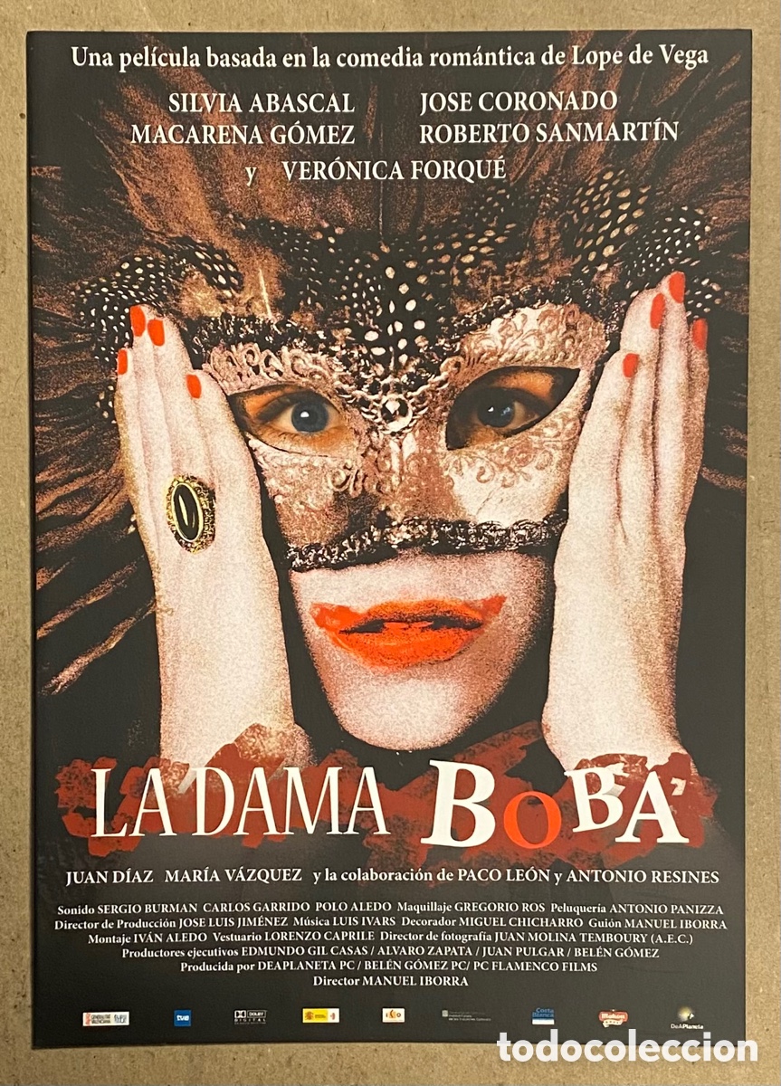 Kino: LA DAMA BOBA. GU&Iacute;A PROMOCIONAL DE LA PEL&Iacute;CULA. SILVIA ABASCAL, JOS&Eacute; CORONADO,&hellip;