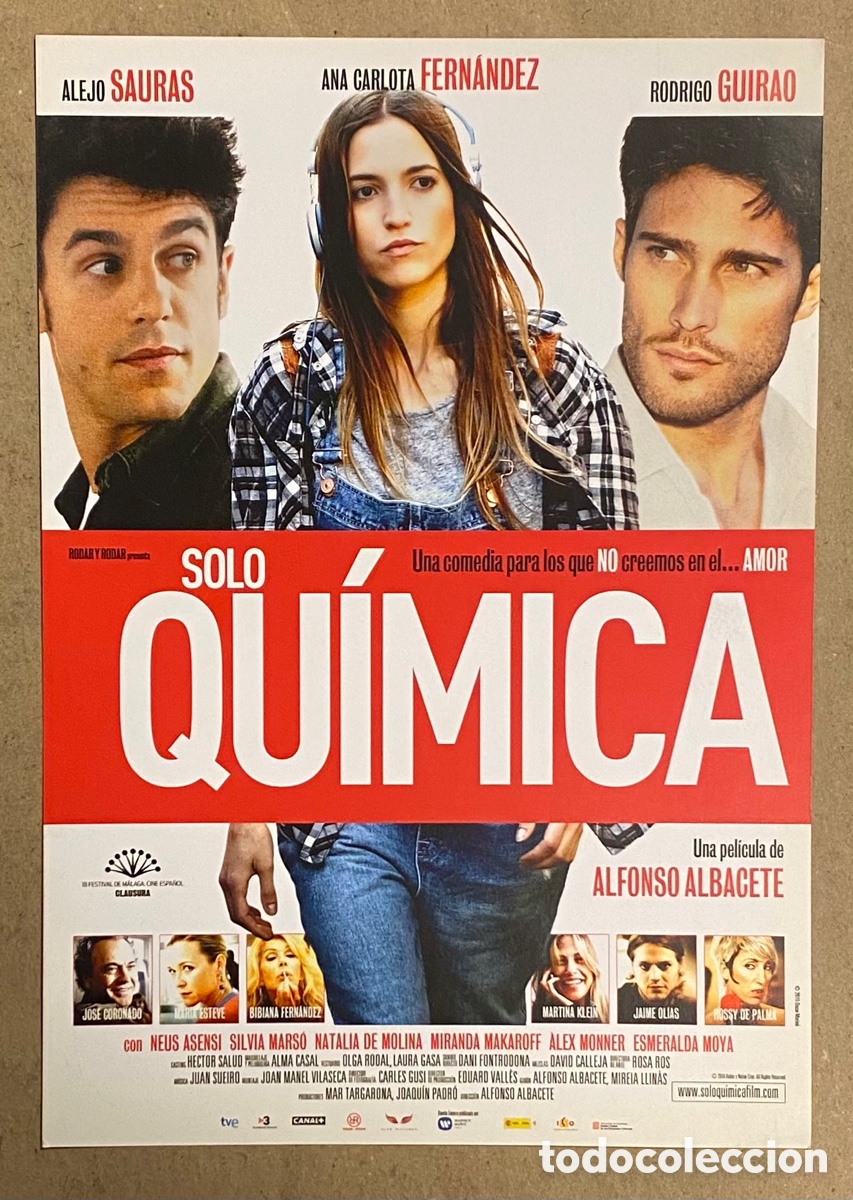 Kino: SOLO QU&Iacute;MICA. GU&Iacute;A PROMOCIONAL DE LA PEL&Iacute;CULA. ALEJO SAURAS, ANA CARLOTA FERN&Aacute;NDEZ,&hellip;