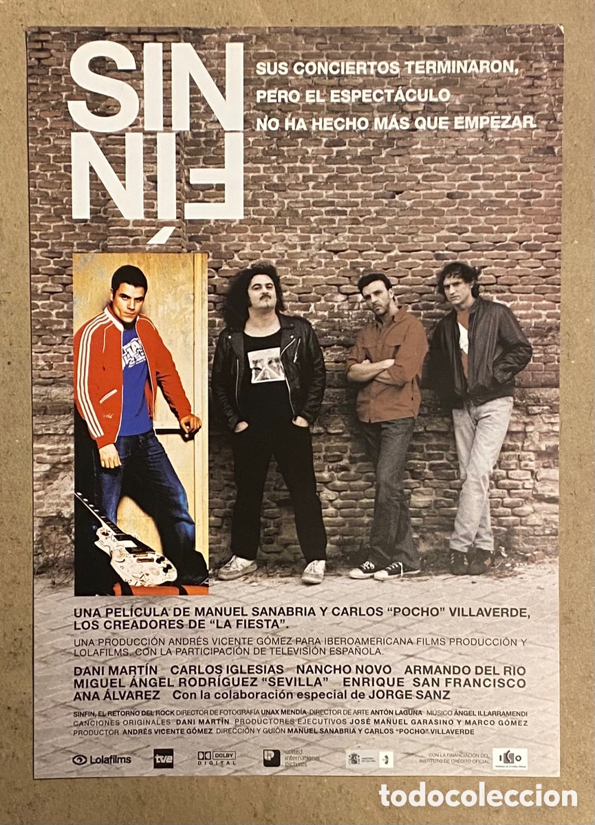 Cinema: SIN FIN. GU&Iacute;A PROMOCIONAL DE LA PEL&Iacute;CULA. DANI MART&Iacute;N, CARLOS IGLESIAS,&hellip;