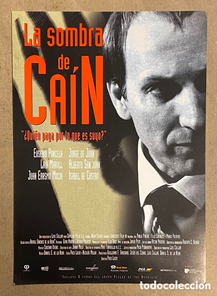 Kino: LA SOMBRA DE CA&Iacute;N. GU&Iacute;A PROMOCIONAL DE LA PEL&Iacute;CULA. EUSEBIO PONCELA,&hellip;