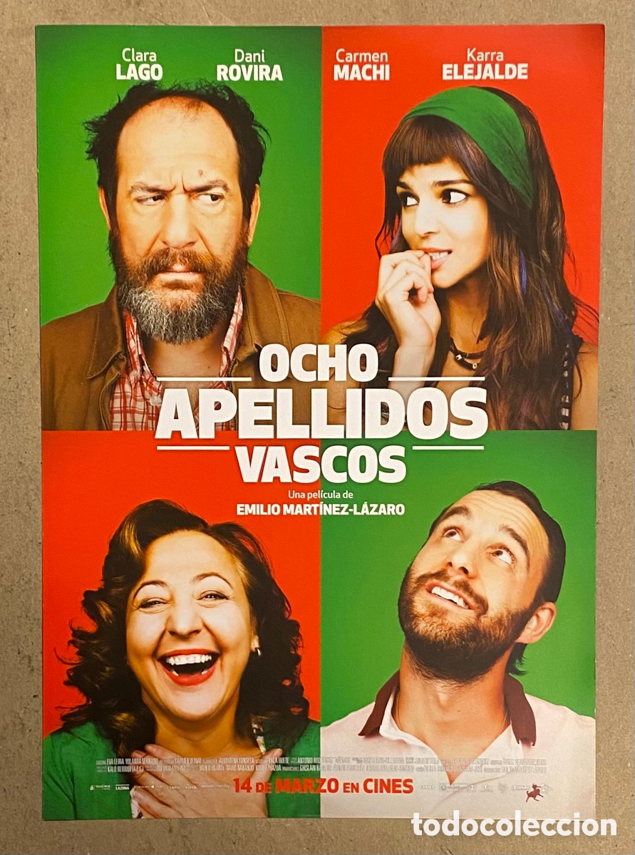 Kino: 8 APELLIDOS VASCOS. GU&Iacute;A PROMOCIONAL DE LA PEL&Iacute;CULA. CLARA LAGO, DANI ROVIRA,..
