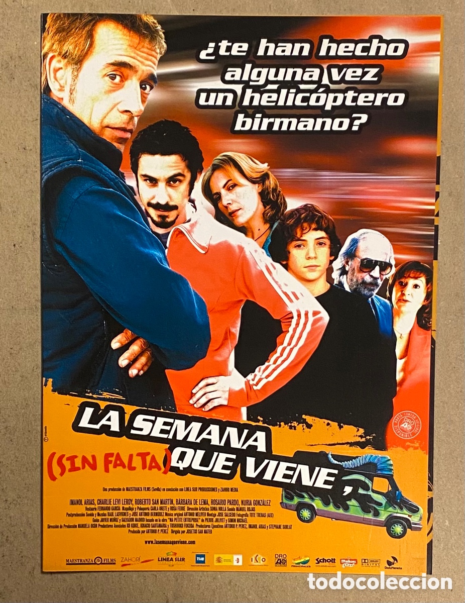 Kino: LA SEMANA QUE VIENE (SIN FALTA). GU&Iacute;A PROMOCIONAL DE LA PEL&Iacute;CULA. IMANOL ARIAS