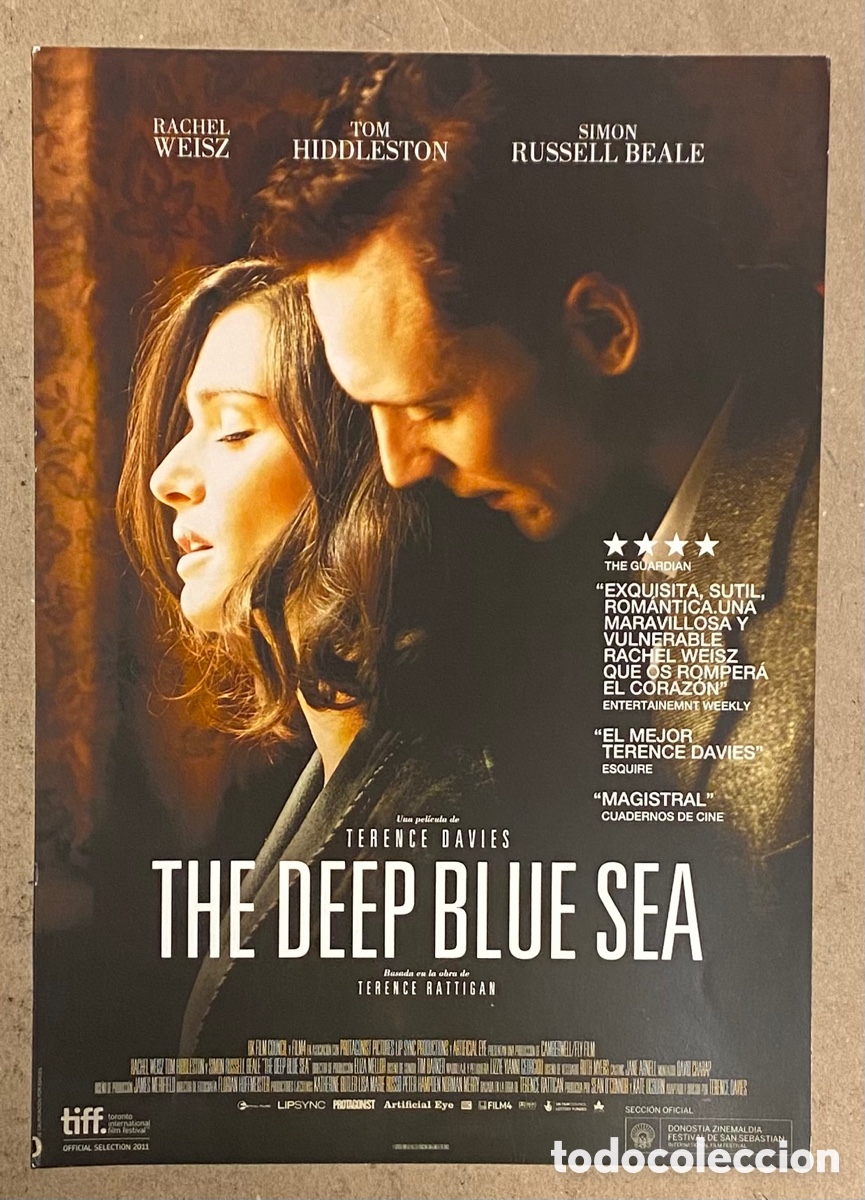 Cinema: THE DEEP BLUE SEA. GU&Iacute;A PROMOCIONAL DE LA PEL&Iacute;CULA. RACHEL WEISZ,..
