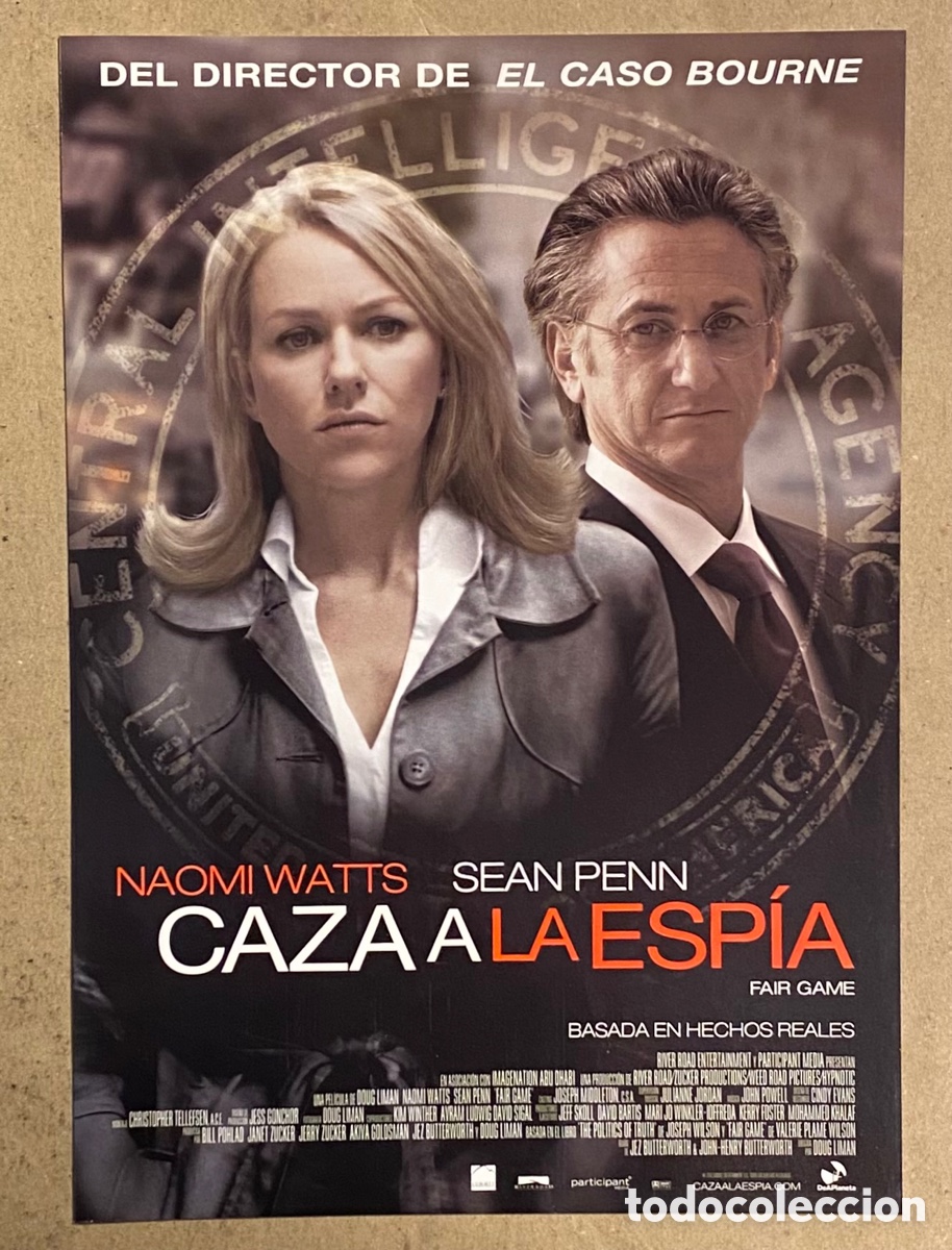 Kino: CAZA AL ESP&Iacute;A. GU&Iacute;A PROMOCIONAL DE LA PEL&Iacute;CULA. NAOMI WATTS, SEAN PENN,..