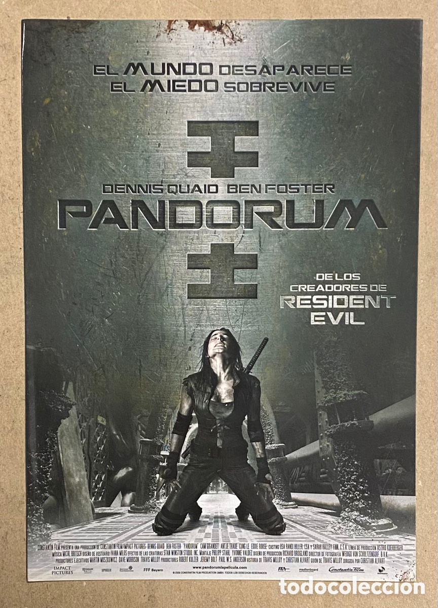 Kino: PANDORUM. GU&Iacute;A PROMOCIONAL DE LA PEL&Iacute;CULA. DENNIS QUAID, BEN FOSTER