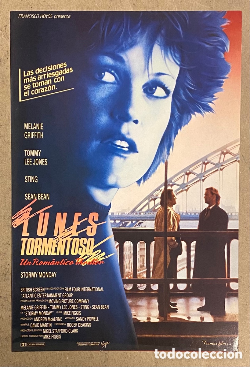 Cinema: LUNES TORMENTOSO. GU&Iacute;A PROMOCIONAL DE LA PEL&Iacute;CULA. MELANIE GRIFFITH, STING