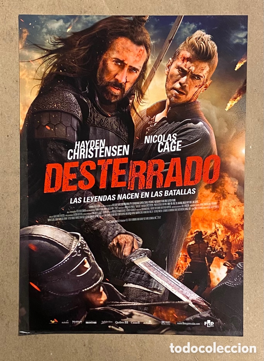 Cine: DESTERRADO. GU&Iacute;A PROMOCIONAL DE LA PEL&Iacute;CULA. NICOLAS CAGE, HAYDEN CHRISTENSEN