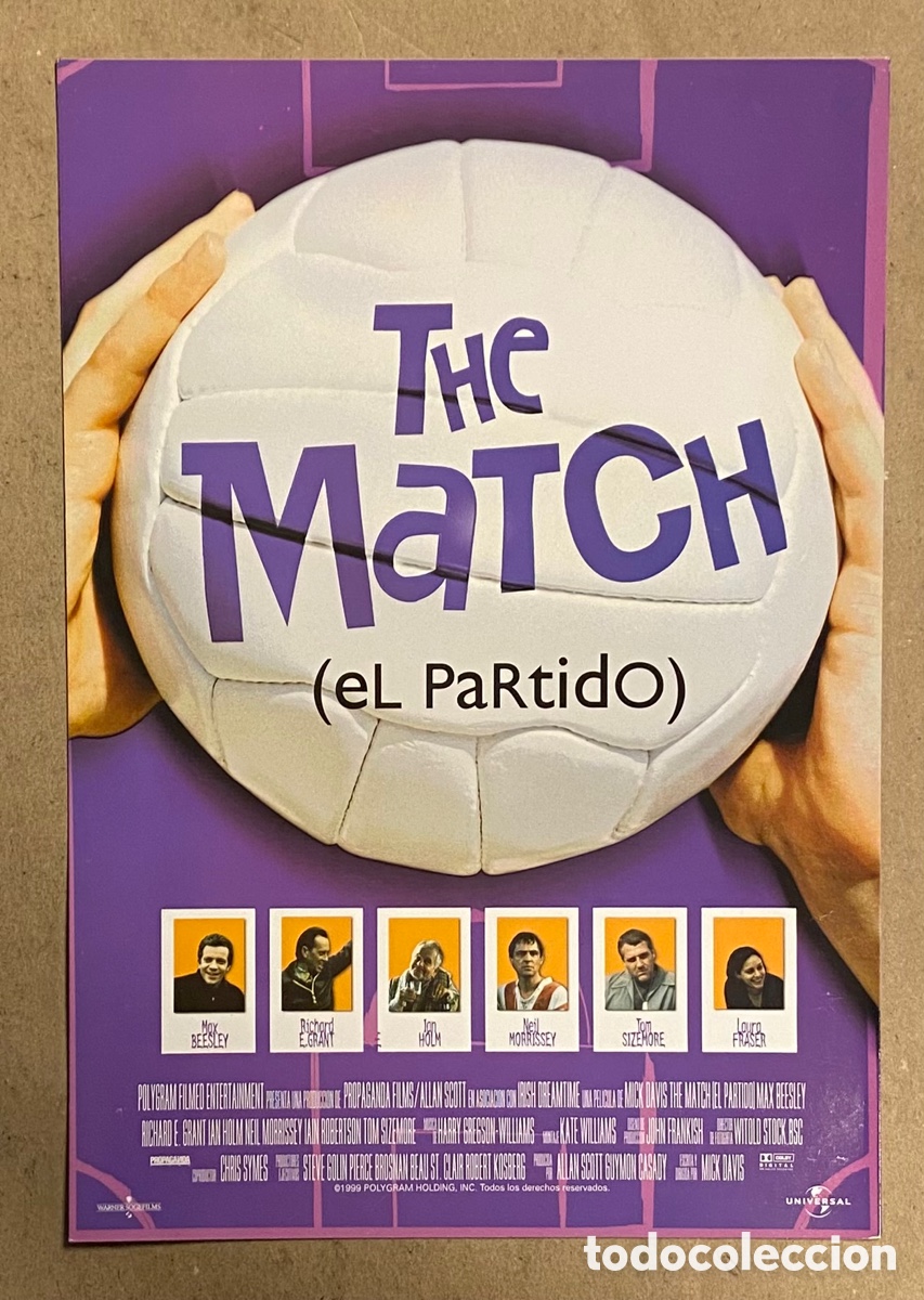 Cin&eacute;ma: THE MATCH (EL PARTIDO). GU&Iacute;A PROMOCIONAL DE LA PEL&Iacute;CULA. MAX BEESLEY,&hellip;