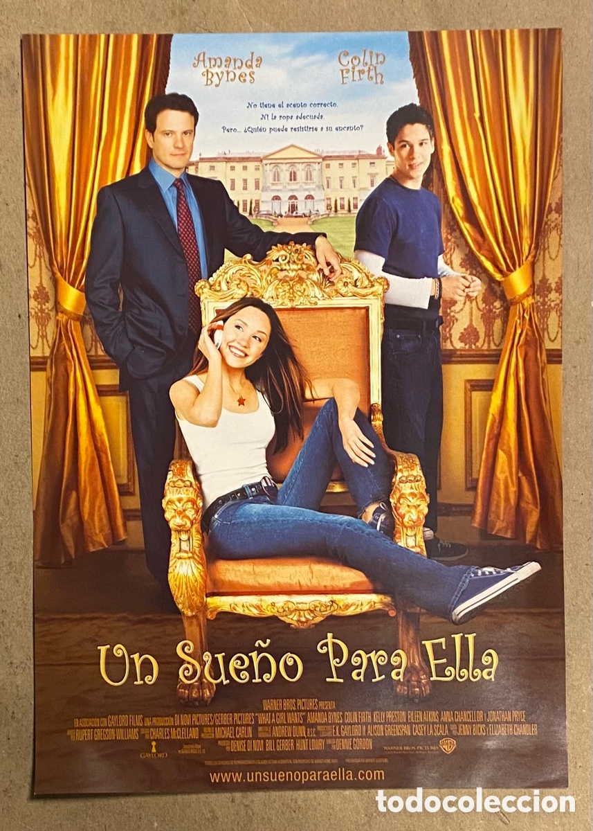 Cinema: UN SUE&Ntilde;O PARA ELLA. GU&Iacute;A PROMOCIONAL DE LA PEL&Iacute;CULA. AMANDA BYNES, COLIN FIRTH,&hellip;