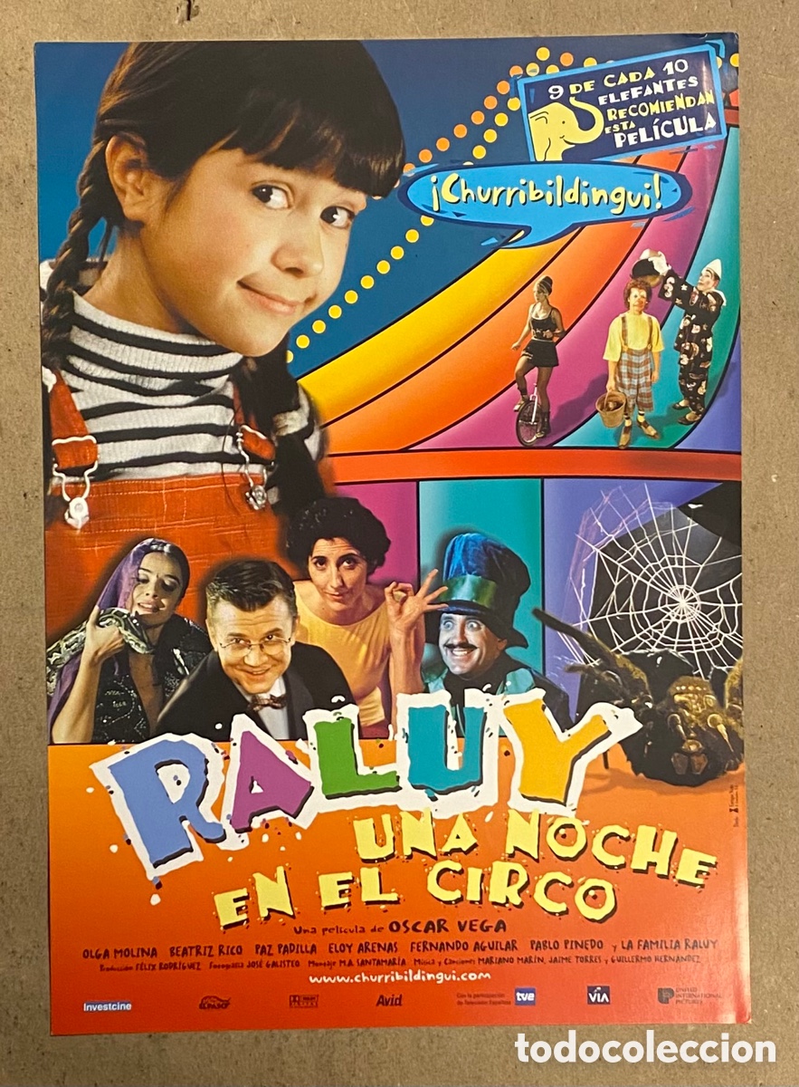 Cinema: RALUY UNA NOCHE EN EL CIRCO. GU&Iacute;A PROMOCIONAL DE LA PEL&Iacute;CULA.