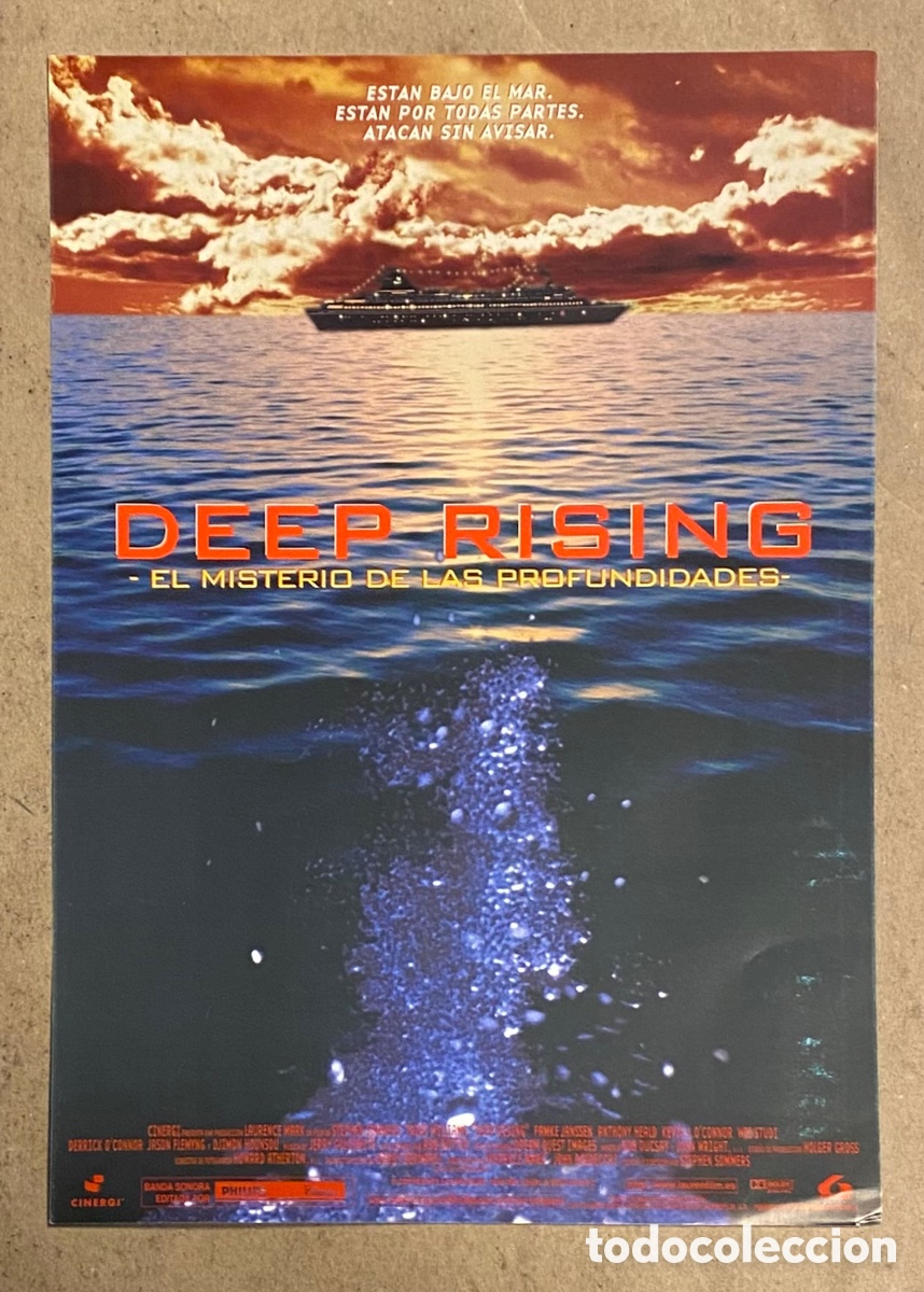 Cinema: DEEP RISING. GU&Iacute;A PROMOCIONAL DE LA PEL&Iacute;CULA.