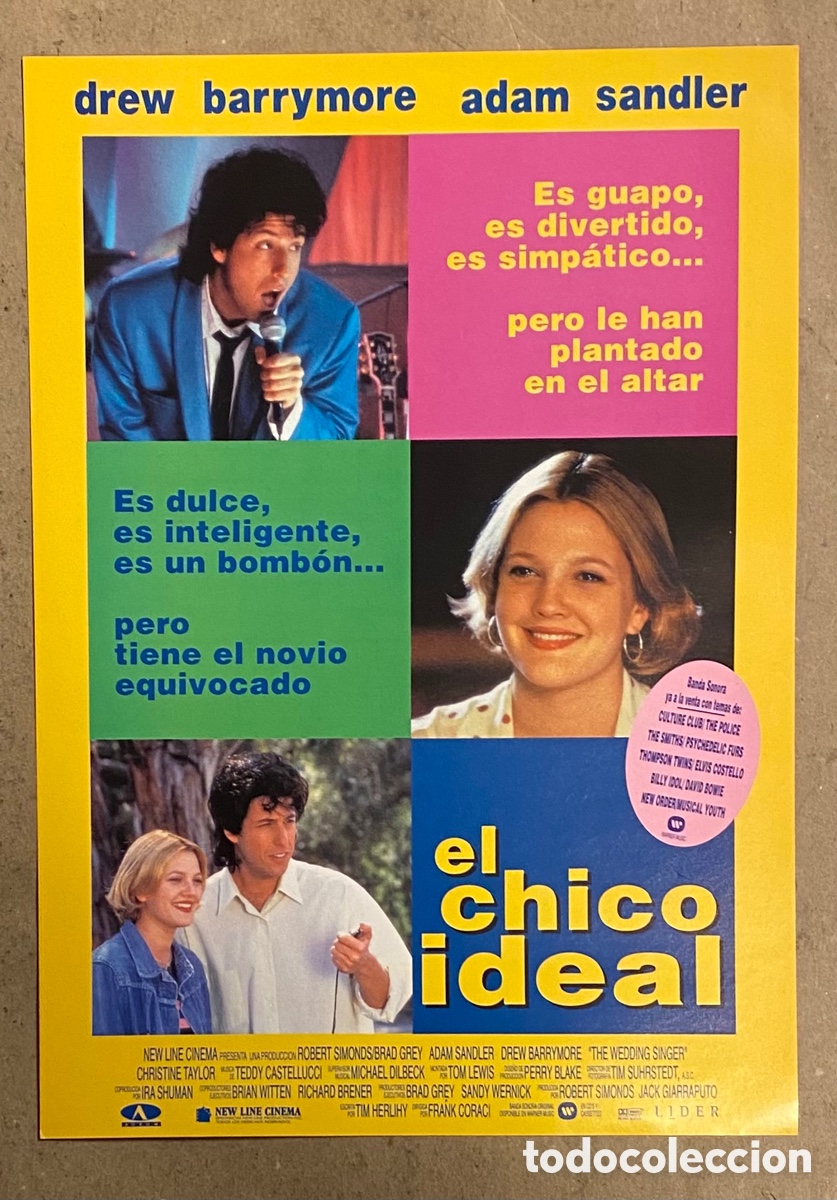 Cine: EL CHICO IDEAL. GU&Iacute;A PROMOCIONAL DE LA PEL&Iacute;CULA. DREW BARRYMORE, ADAM SANDLER