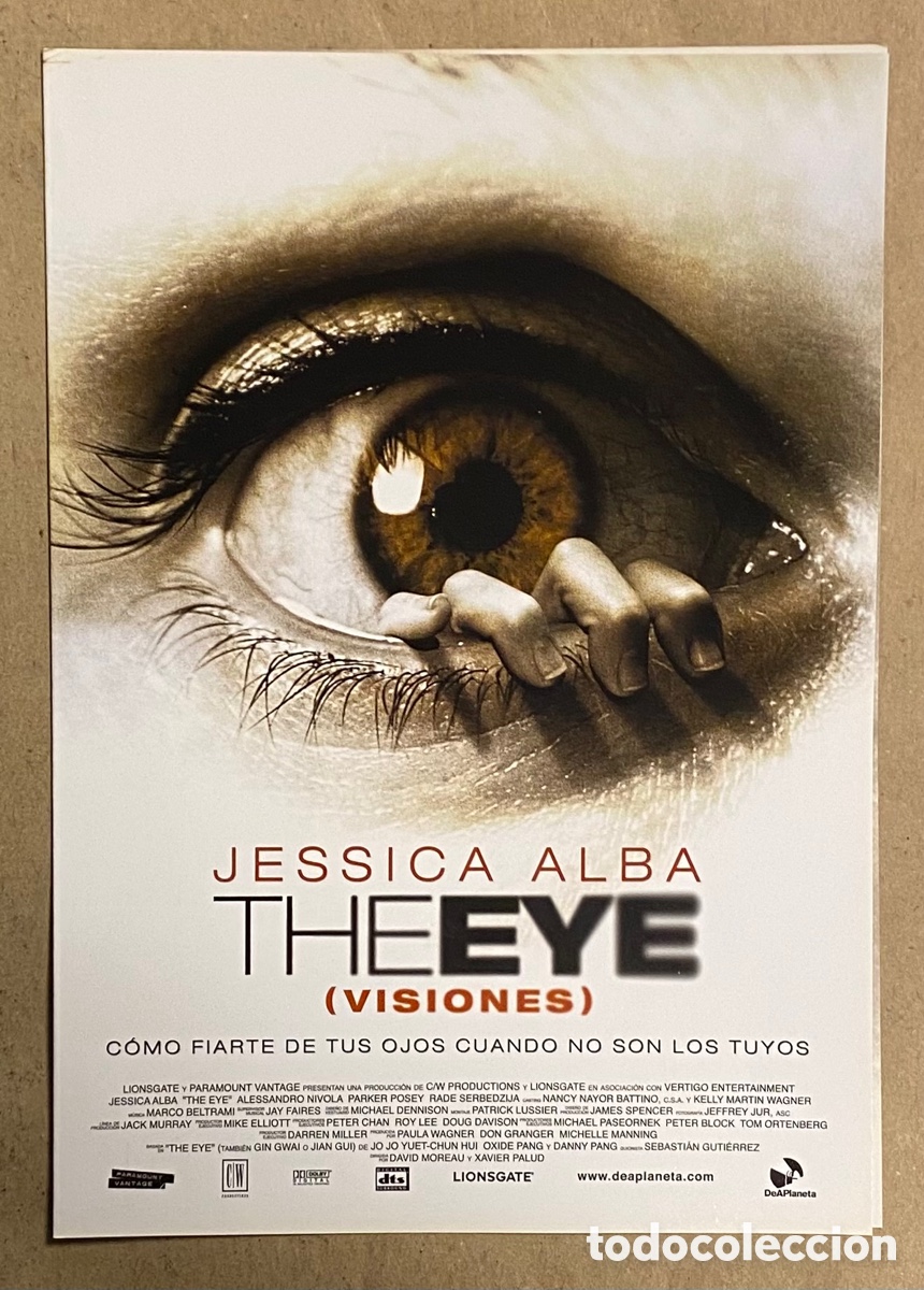 Cin&eacute;ma: THE EYE (VISIONES). GU&Iacute;A PROMOCIONAL DE LA PEL&Iacute;CULA. JESSICA ALBA