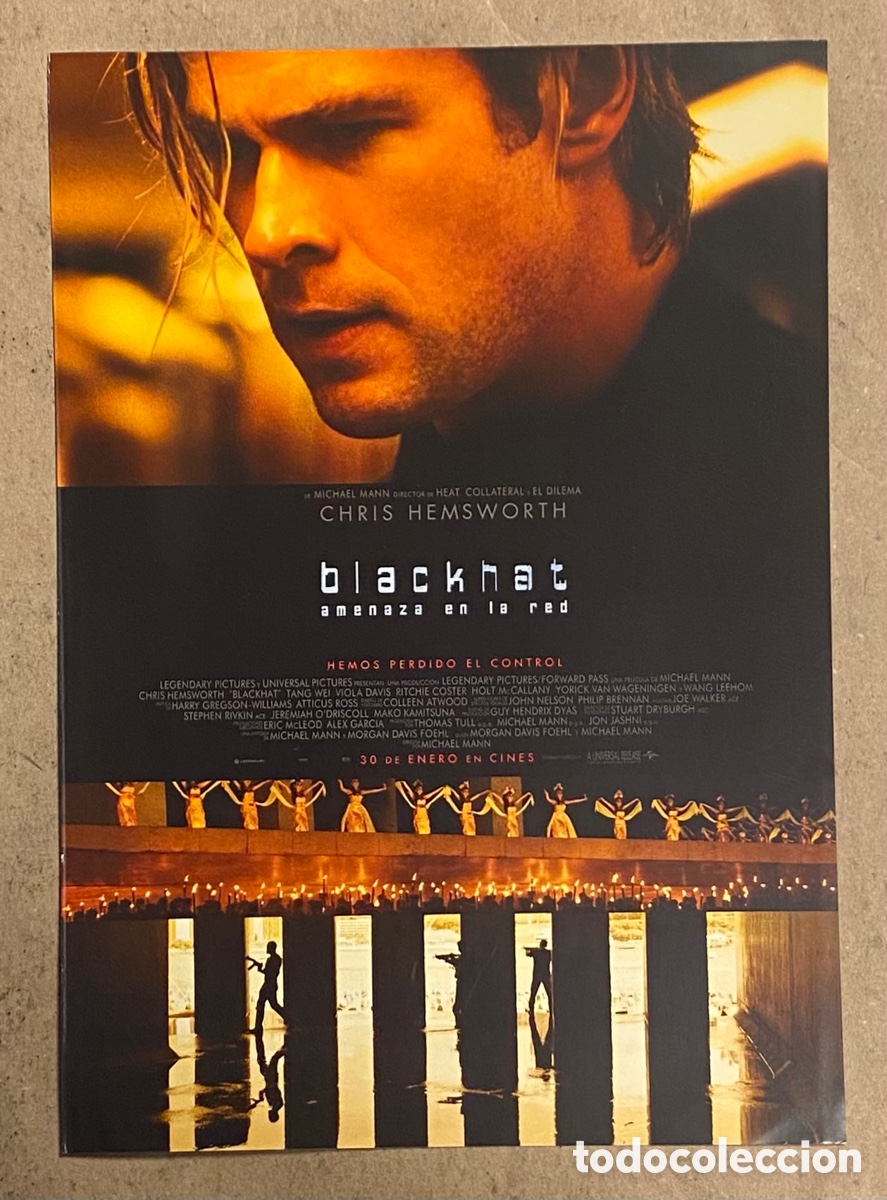 Cin&eacute;ma: BLACKHAT, AMENAZA EN LA RED. GU&Iacute;A PROMOCIONAL DE LA PEL&Iacute;CULA. CHRIS HEMSWORTH