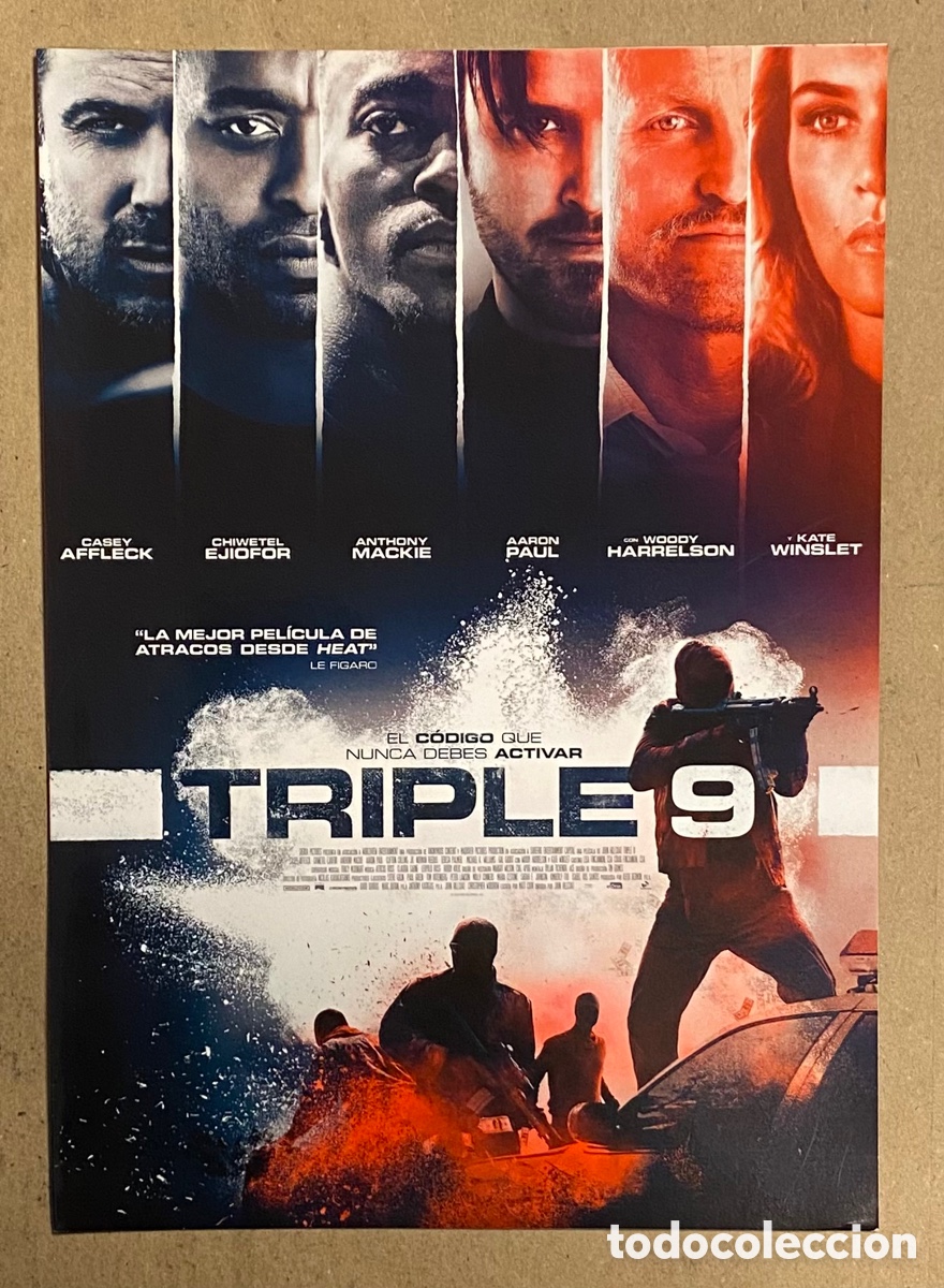Kino: TRIPLE 9. GU&Iacute;A PROMOCIONAL DE LA PEL&Iacute;CULA. CASEY AFFLECK, AARON PAUL,&hellip;
